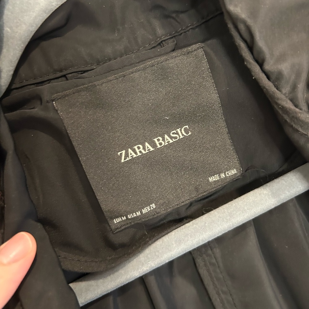 Zara Long Black Jacket - Picture 3 of 5